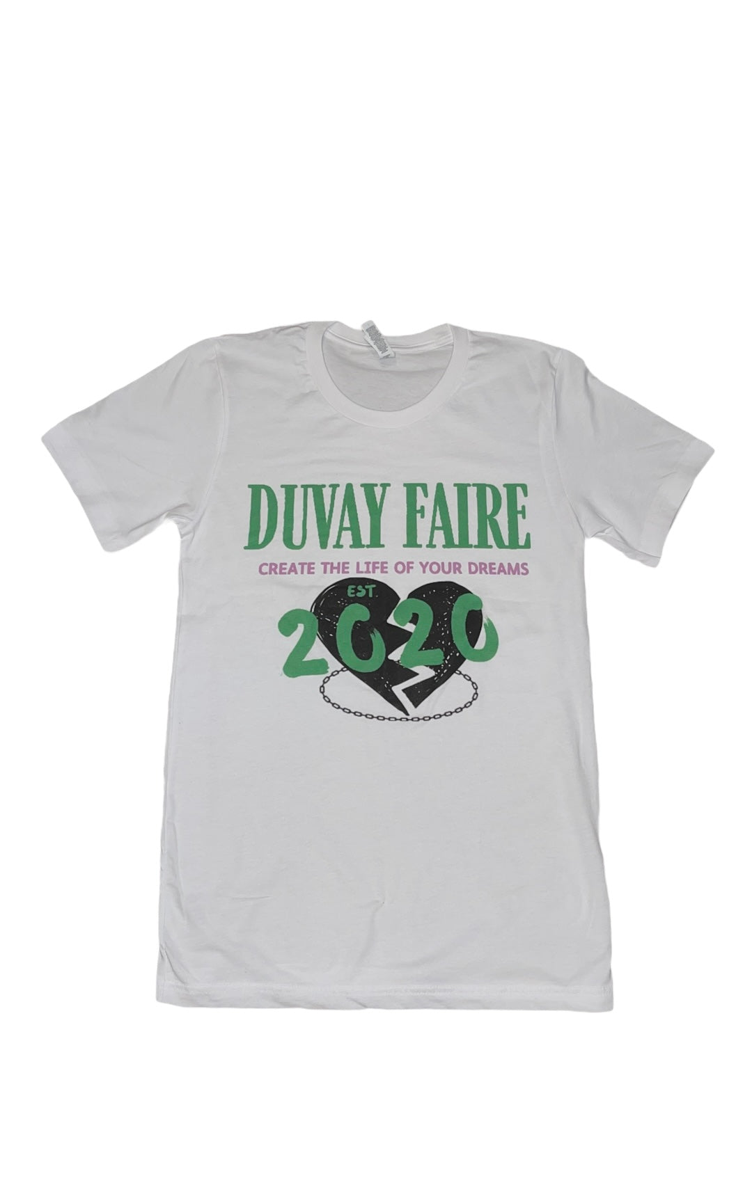 WHITE “BROKEN HEART” TEE