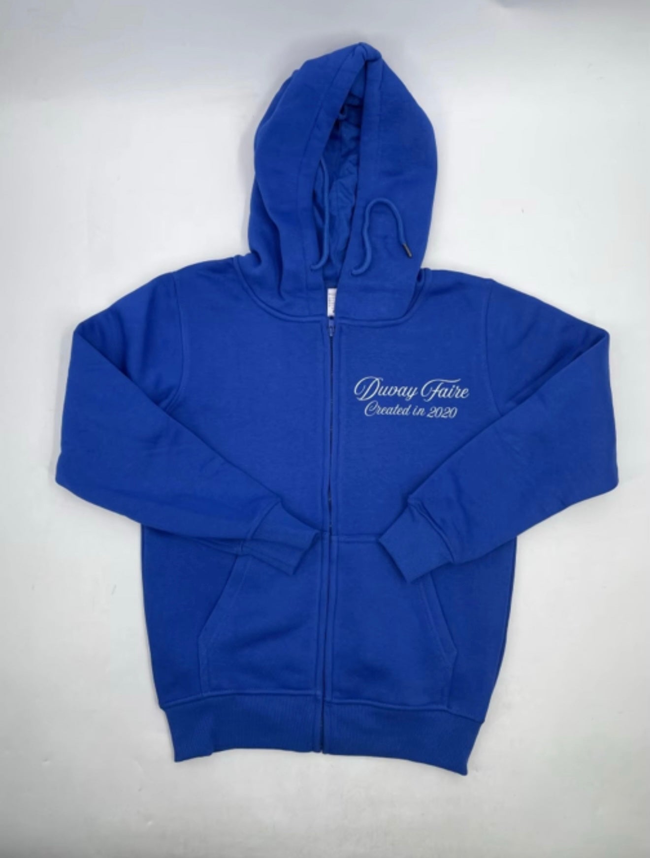 Blue “Signature” Zip-up Hoodie – Duvayfaire