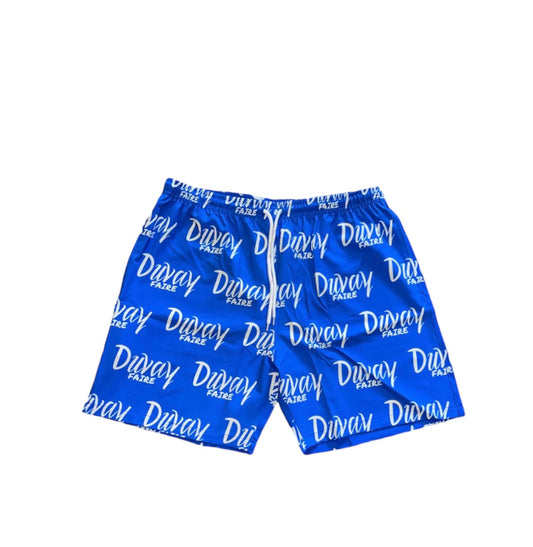 Blue & White “Summer Romance” Shorts