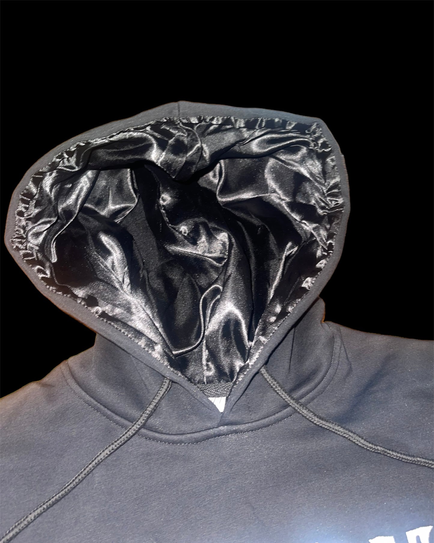 “Black Satin” Hoodie