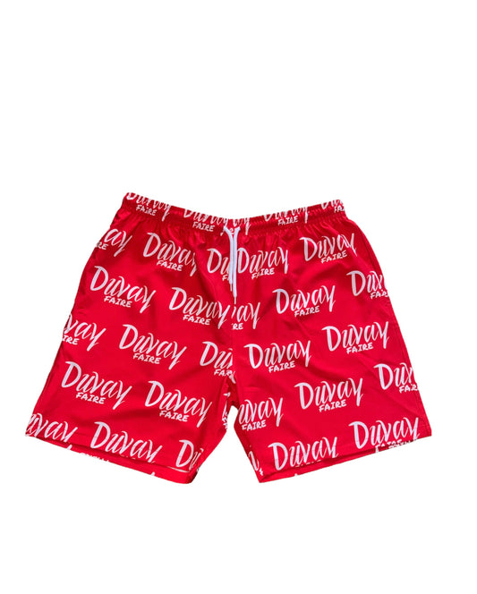 Red & White “Summer Romance” Shorts